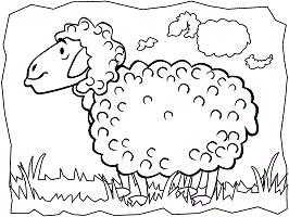 Lamb and sheep coloring pages and printable activities