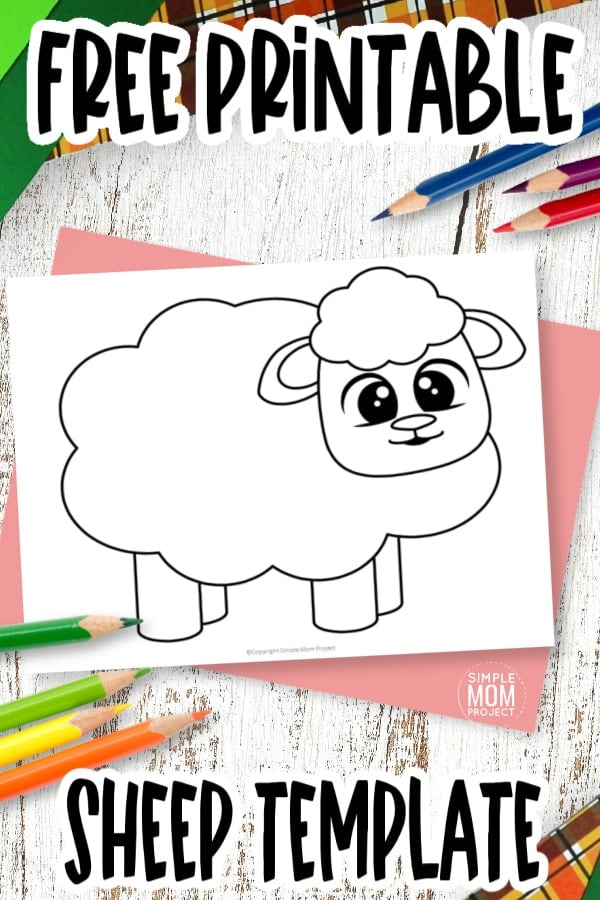 Free printable sheep template â simple mom project