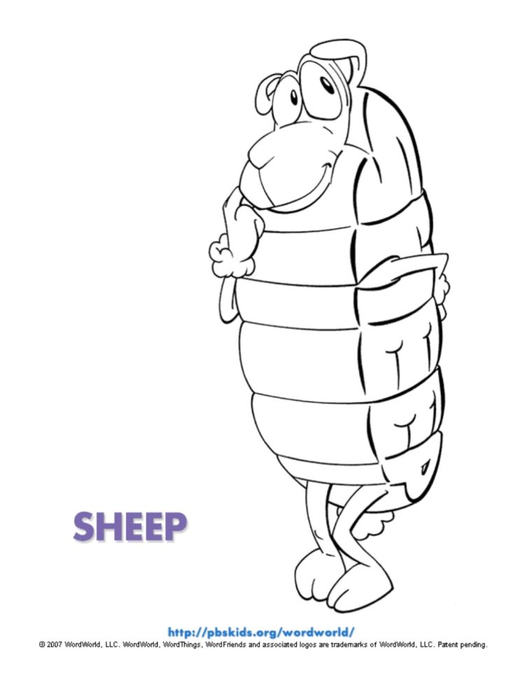 Sheep coloring page kids coloring pages kids for parents