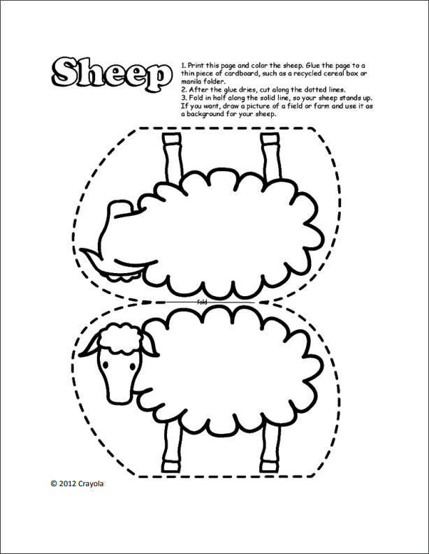 Sheep coloring page