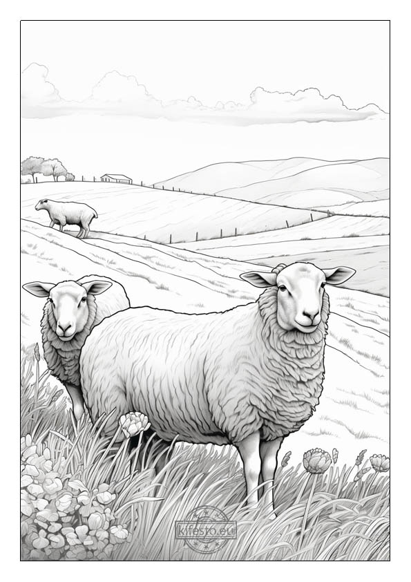 Sheep coloring pages free printable coloring sheets for kids