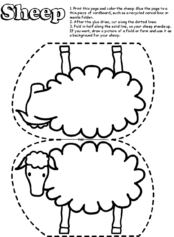 Sheep coloring page