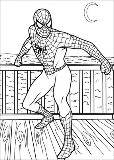 Updated spiderman coloring pages