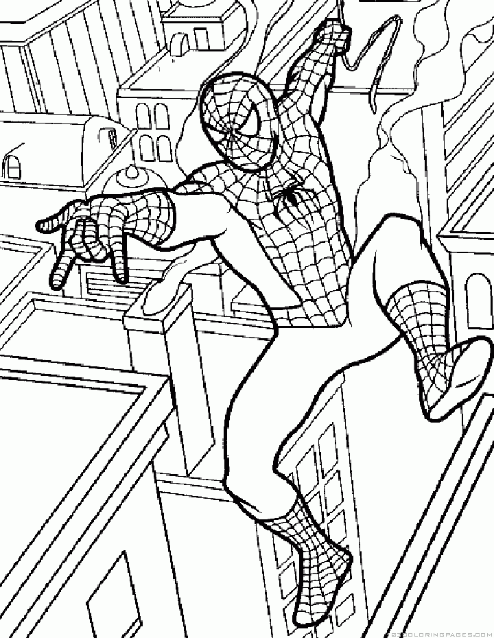 Spiderman coloring pages