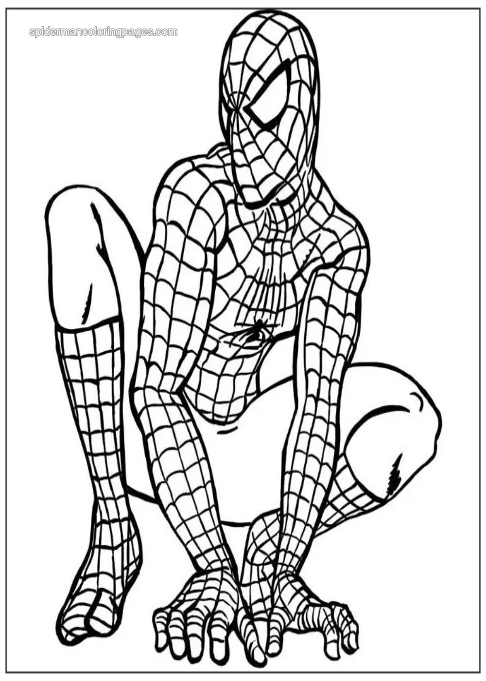 Á spiderman coloring pages â free printable sheets for kids