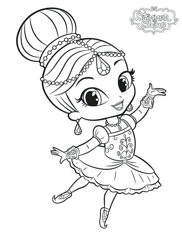 Shimmer and shine coloring pages printable pdf