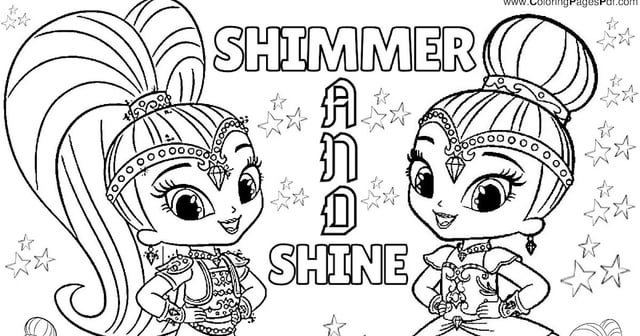 Shimmer and shine coloring pages rcoloringpagespdf