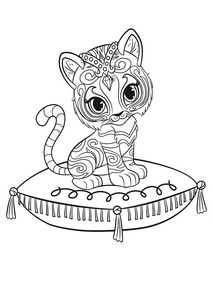 Shimmer and shine coloring pages