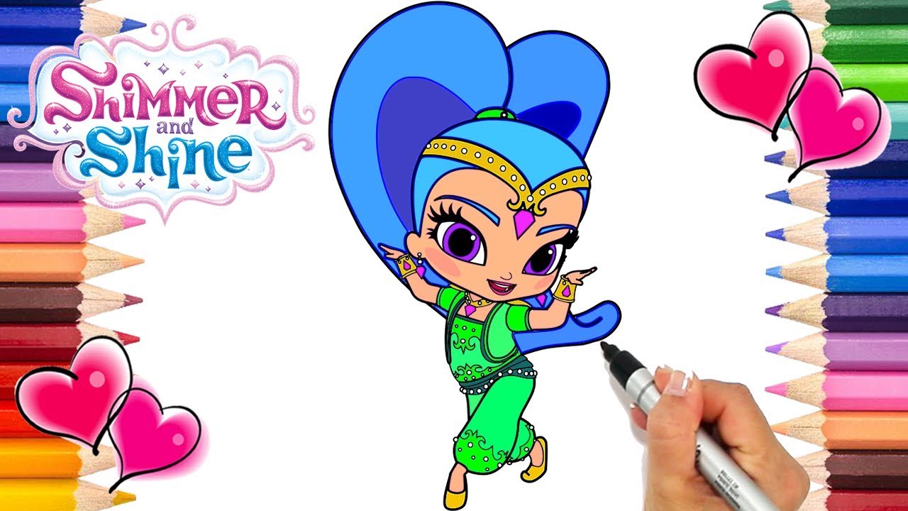 Shimmer and shine coloring page shimmer and shine coloring book printable coloring page nick jr