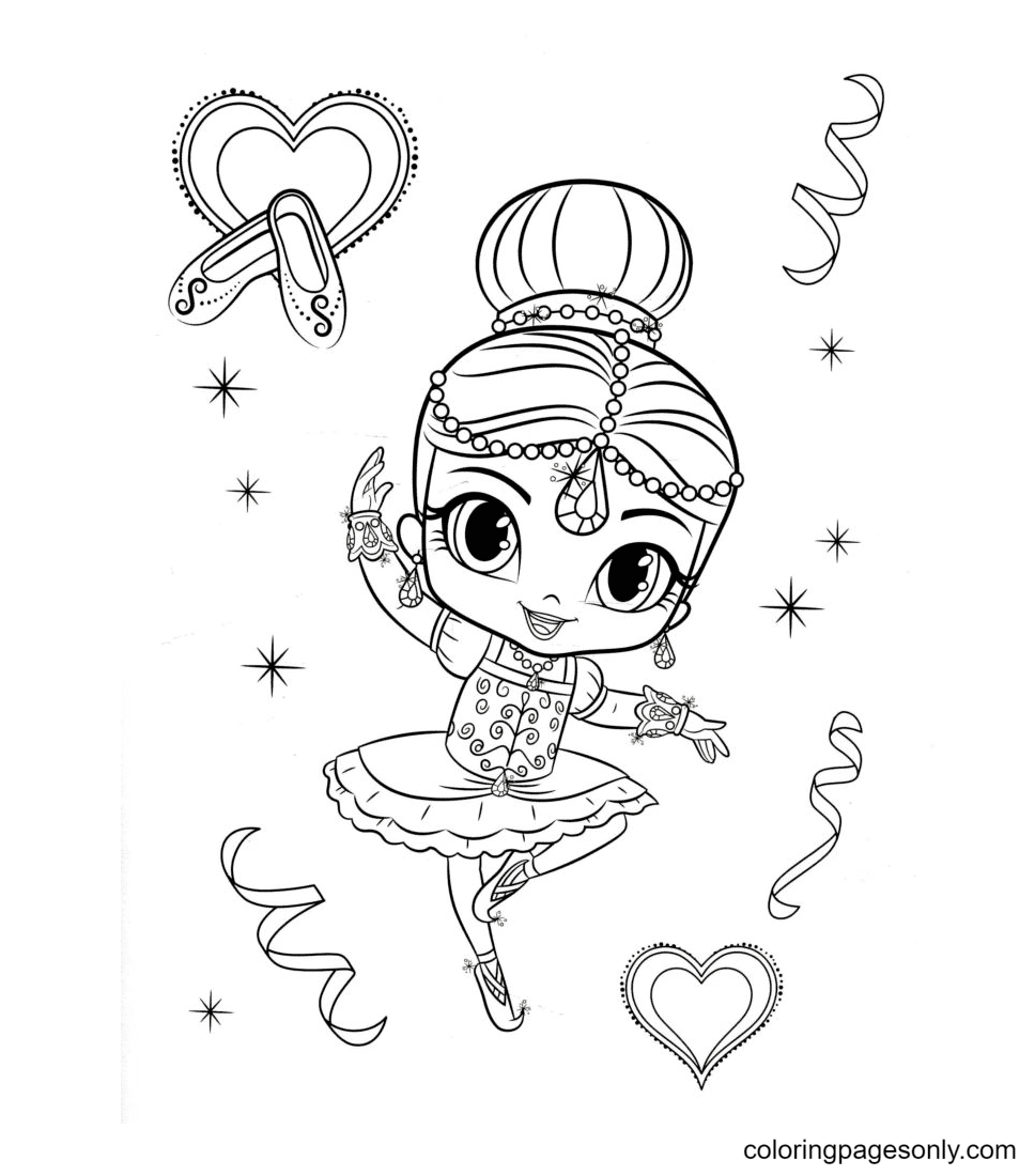 Shimmer and shine coloring pages printable for free download