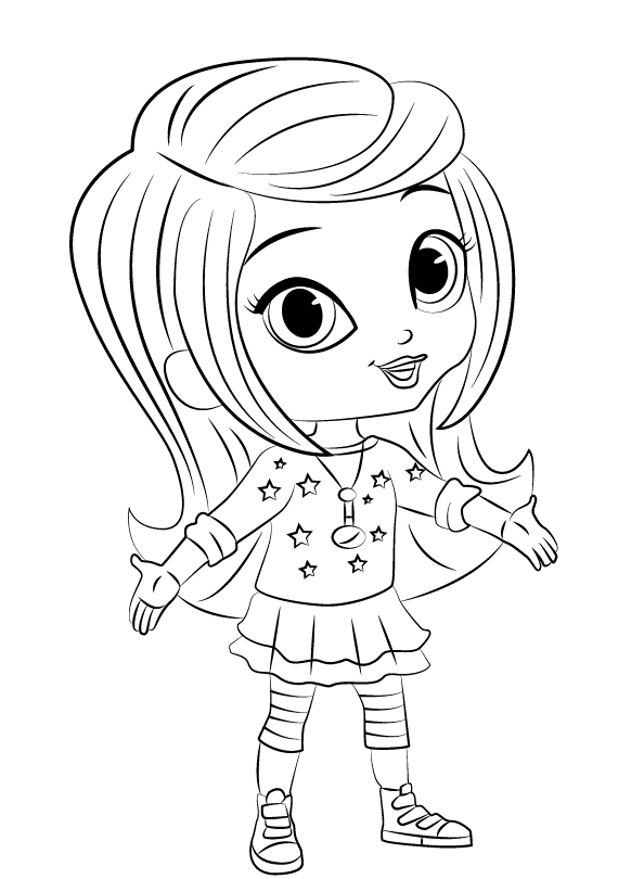 Shimmer and shine coloring pages