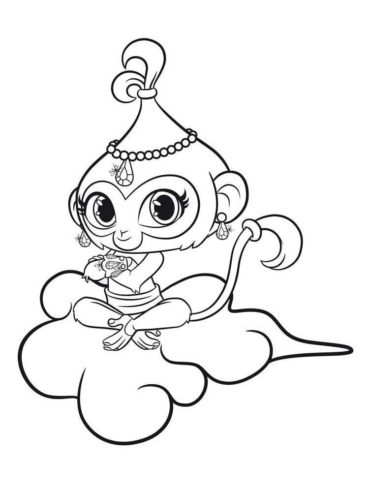 Shimmer and shine coloring pages