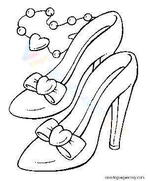 Free collection of shoe coloring pages for kids