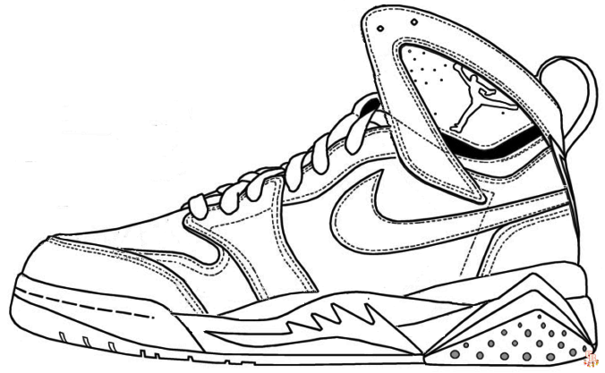 The best shoe coloring pages for kids