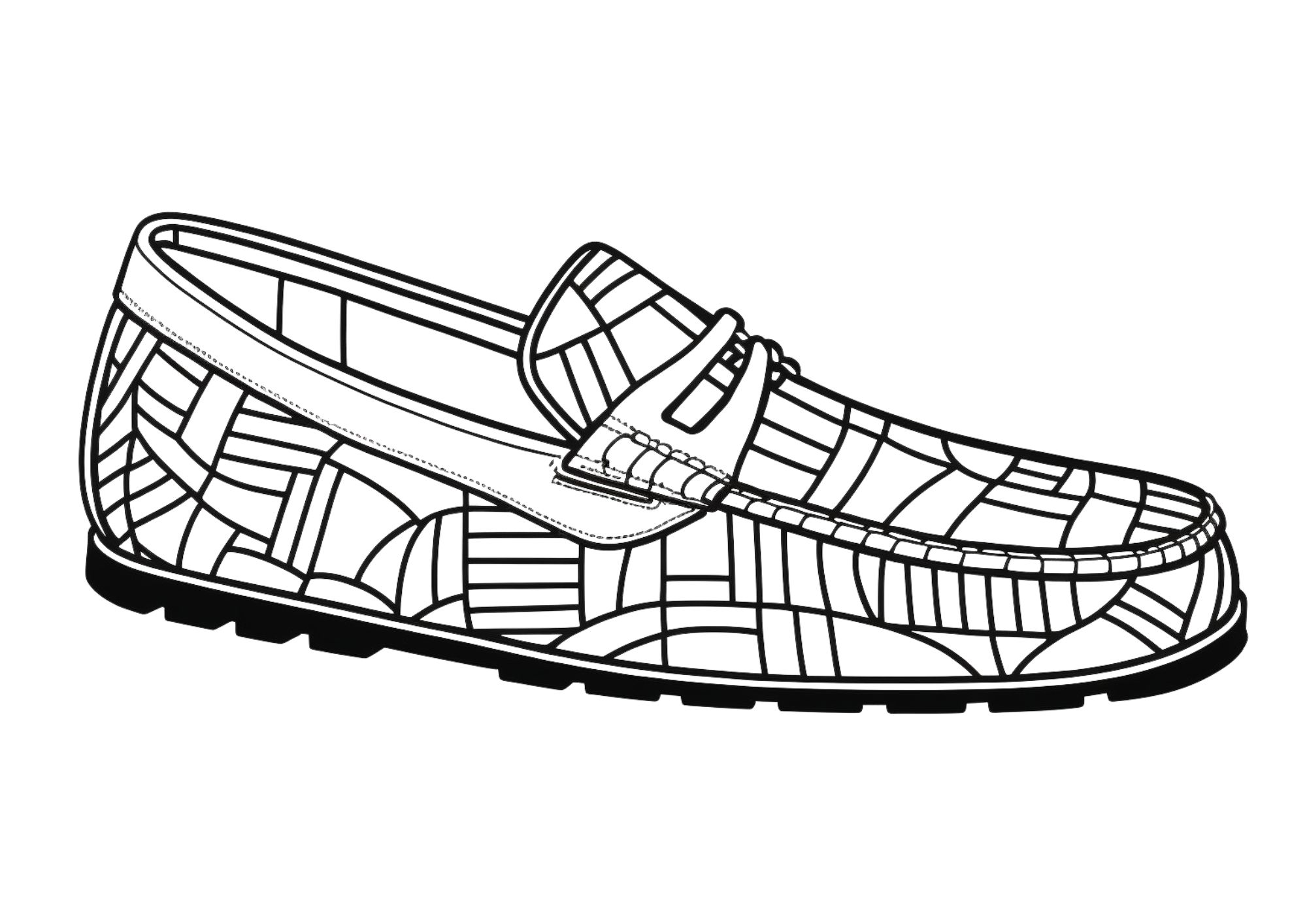 Printable shoe coloring pages for all ages