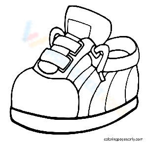 Free collection of shoe coloring pages for kids