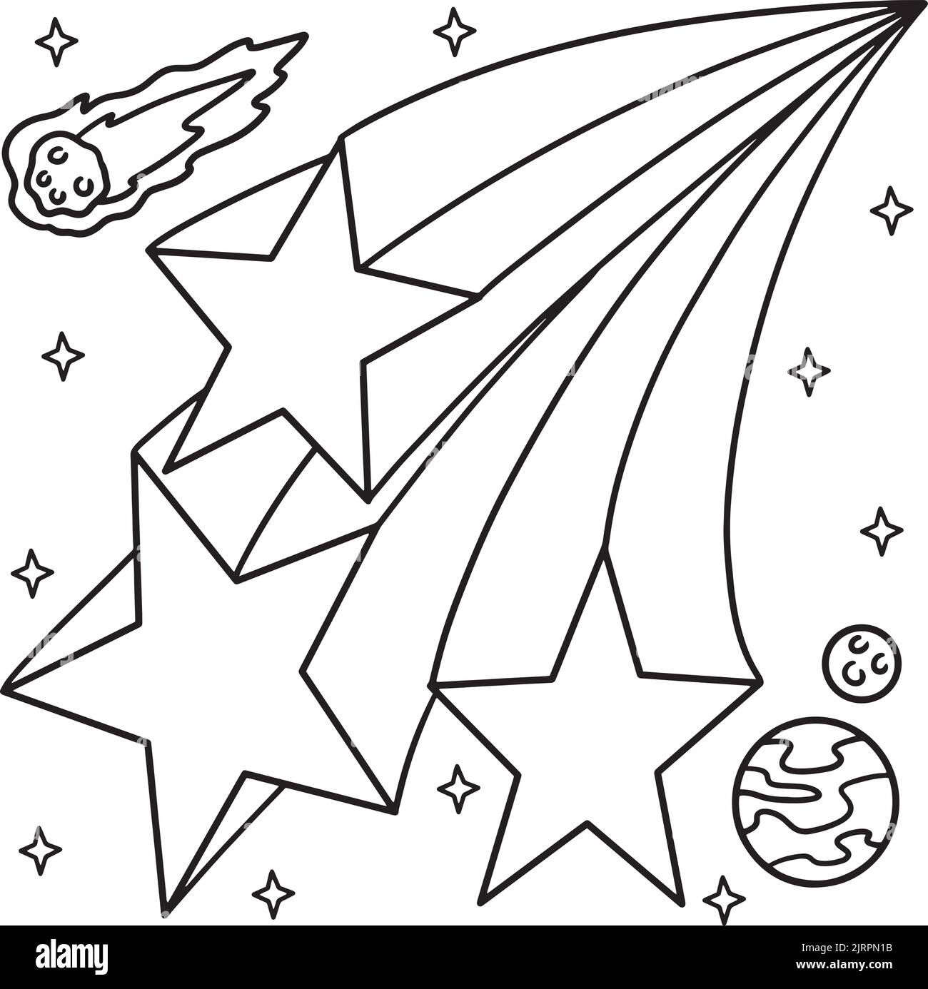 Shooting stars cut out stock images pictures