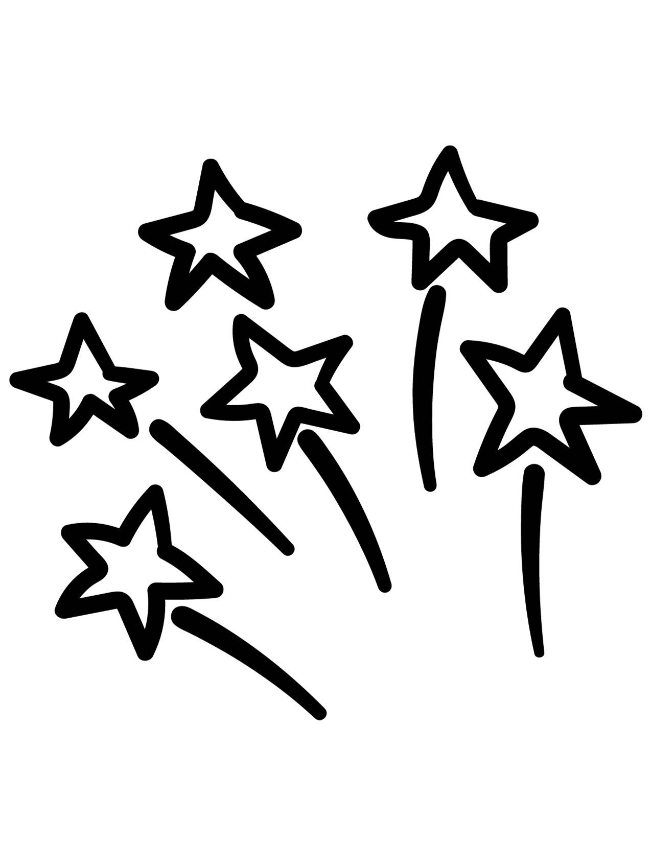 Twinkling star coloring pages for kids and adults