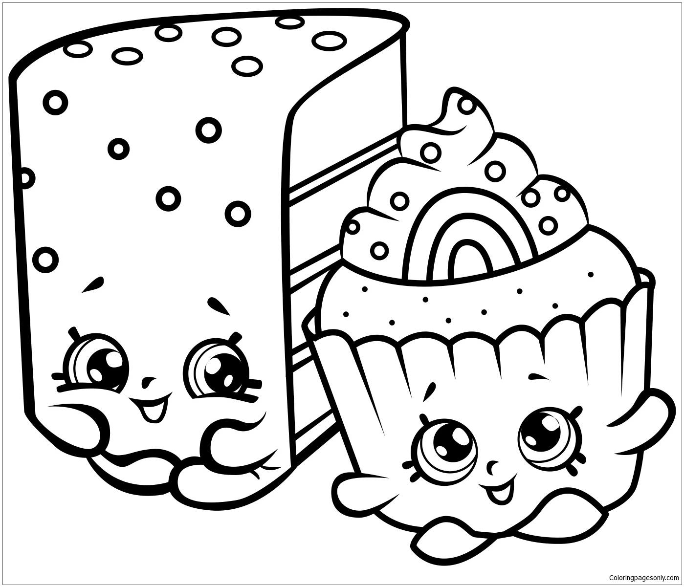 Free printable shopkins coloring pages for kids and adults of all ages