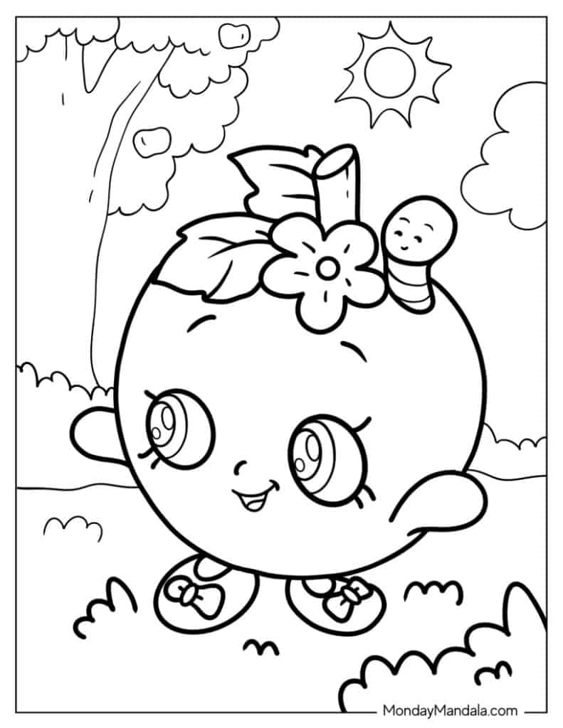 Shopkins coloring pages free pdf printables