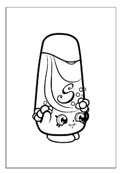 Explore colors with shopkins dolls printable coloring pages collection