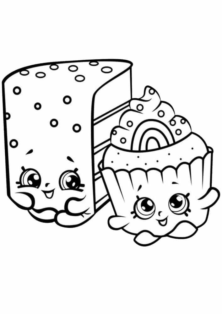 Free easy to print shopkins coloring pages