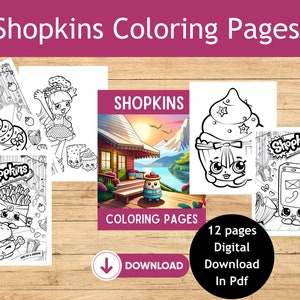 Shopkins coloring