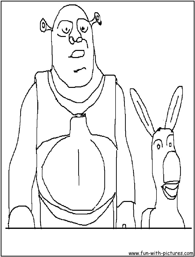 Shrek coloring pages