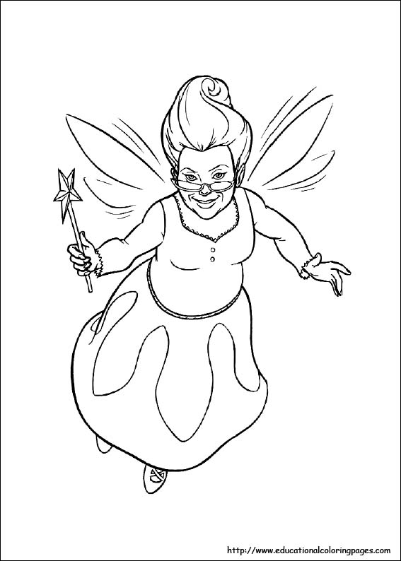 Shrek coloring pages for kids