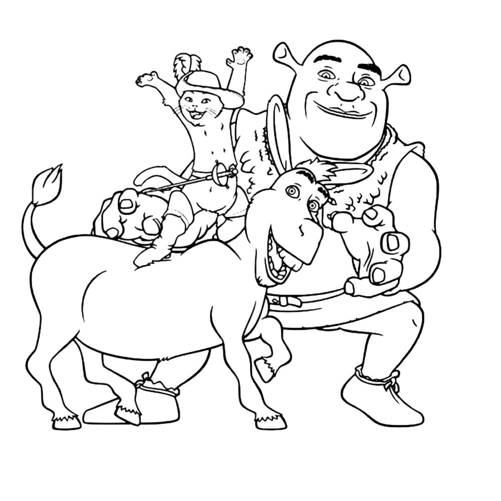 Shrek coloring pages