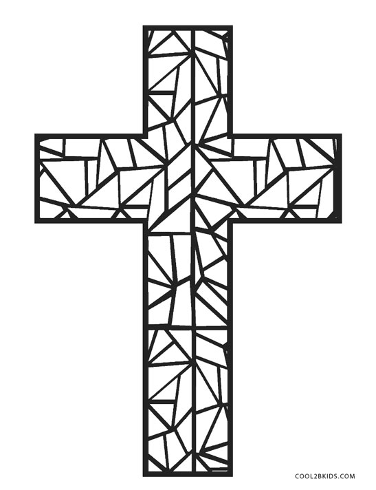 Free printable cross coloring pages for kids