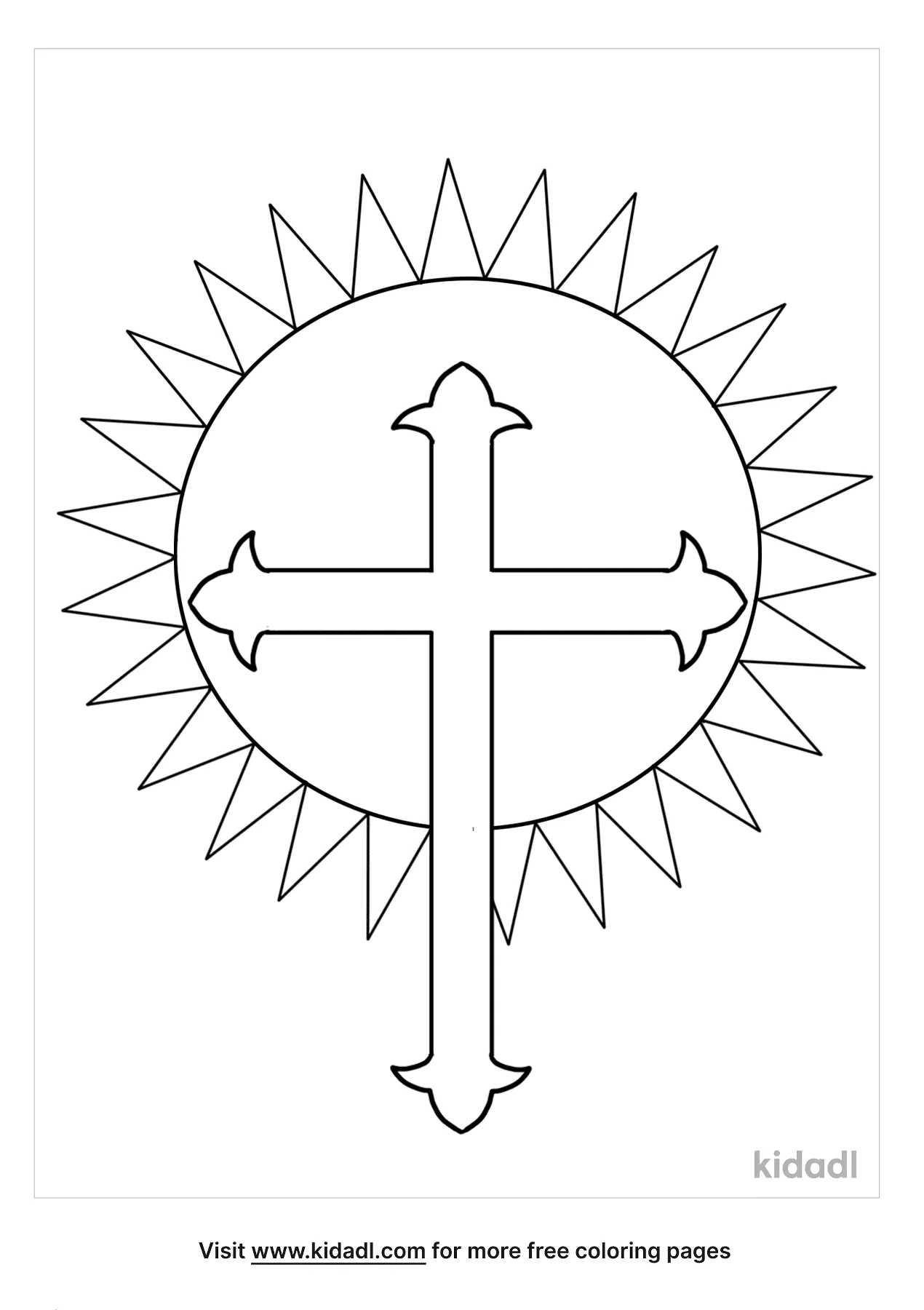 Free sign of the cross coloring page coloring page printables
