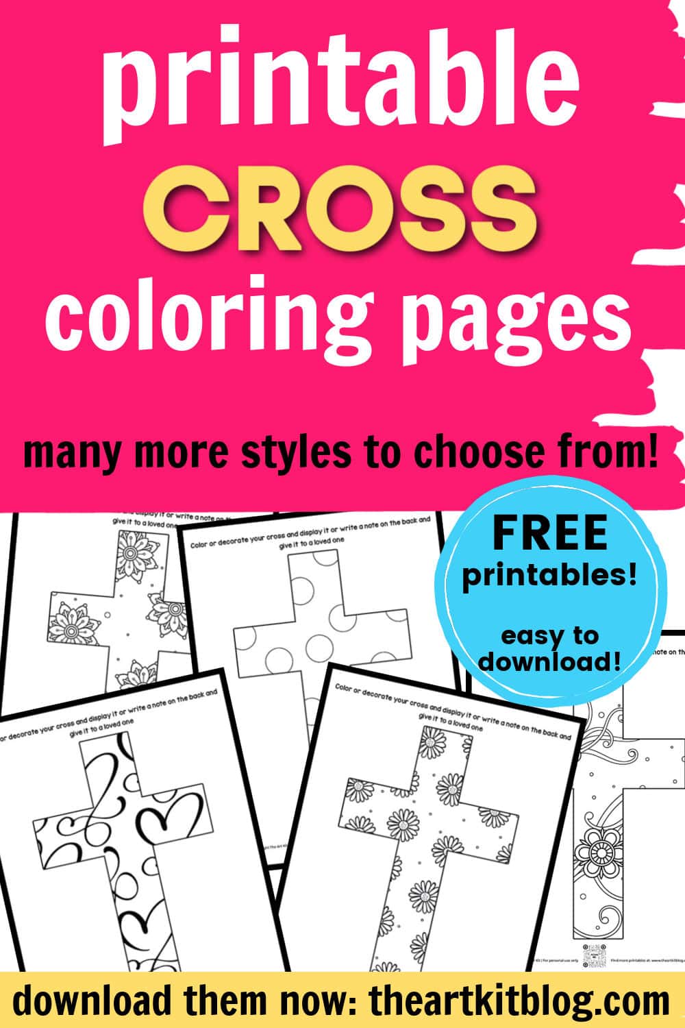 Beautiful free printable cross coloring pages â the art kit