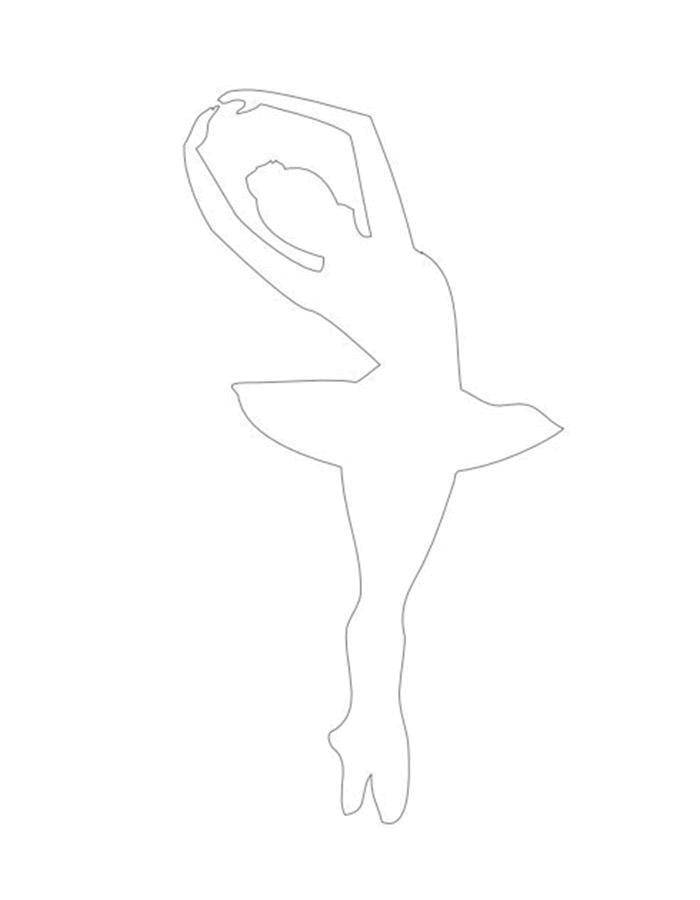 Online coloring pages coloring page silhouette of a ballerina ballerina download print coloring page