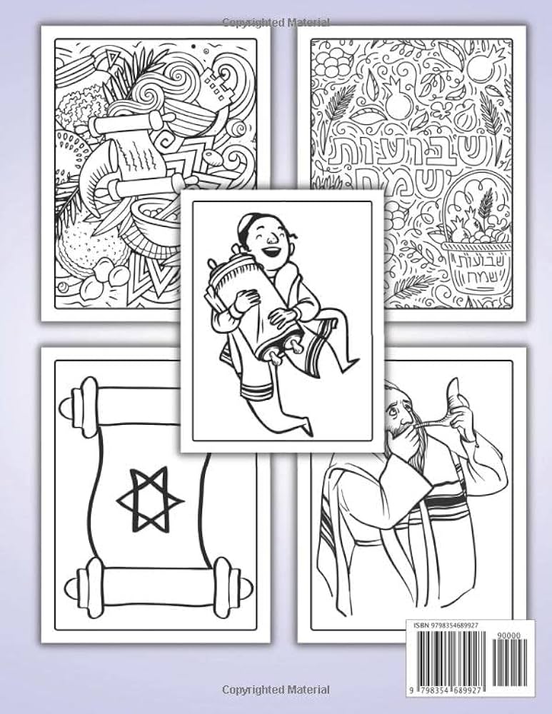 Simchat torah coloring book for kids simchat torah gift idea for kids ages