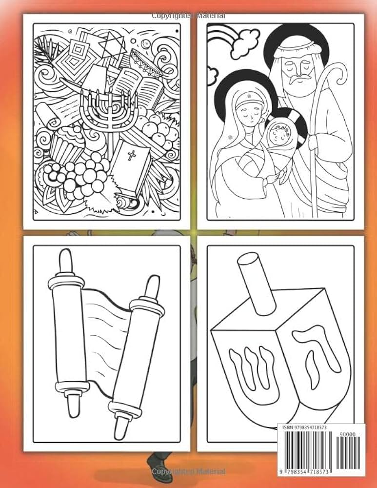 Simchat torah coloring book for kids perfect simchat torah gift for kids ages