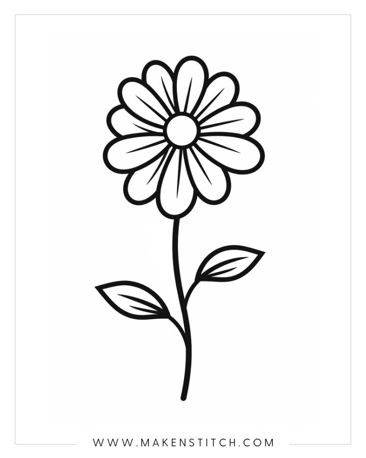 Flower coloring pages for kids and adults free printables