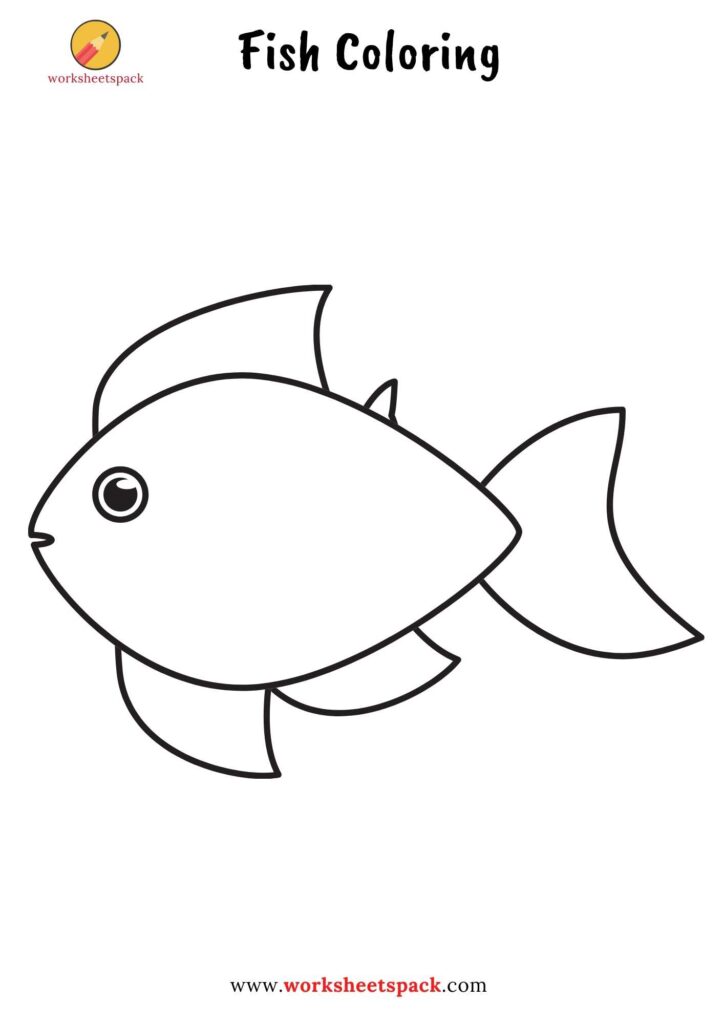 Fish coloring pages free cartoon