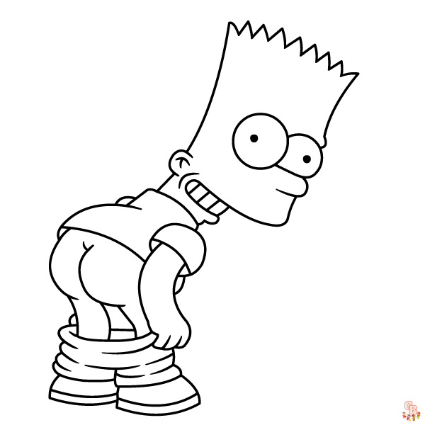 Printable the simpsons coloring pages free for kids and adults