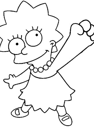 Simpsons coloring page