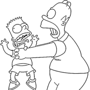 Simpsons coloring pages printable for free download