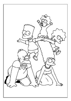 Artistic expression printable the simpsons coloring pages collection for kids