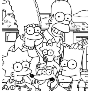 Simpsons coloring pages printable for free download