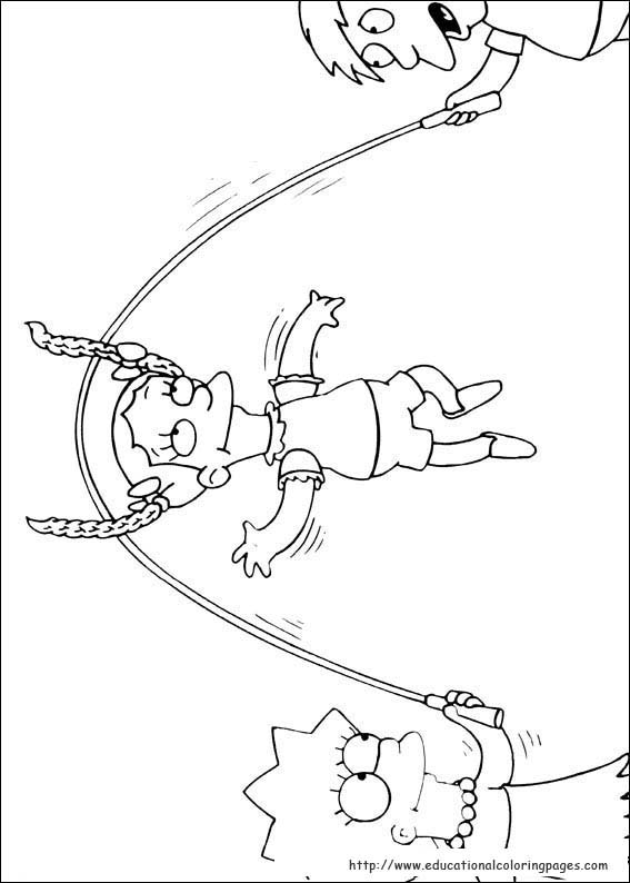 Simpsons coloring pages