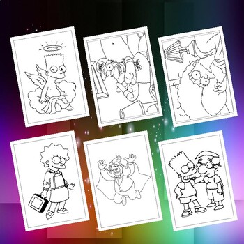 Printable simpsons coloring pages ignite imagination and artistic skills