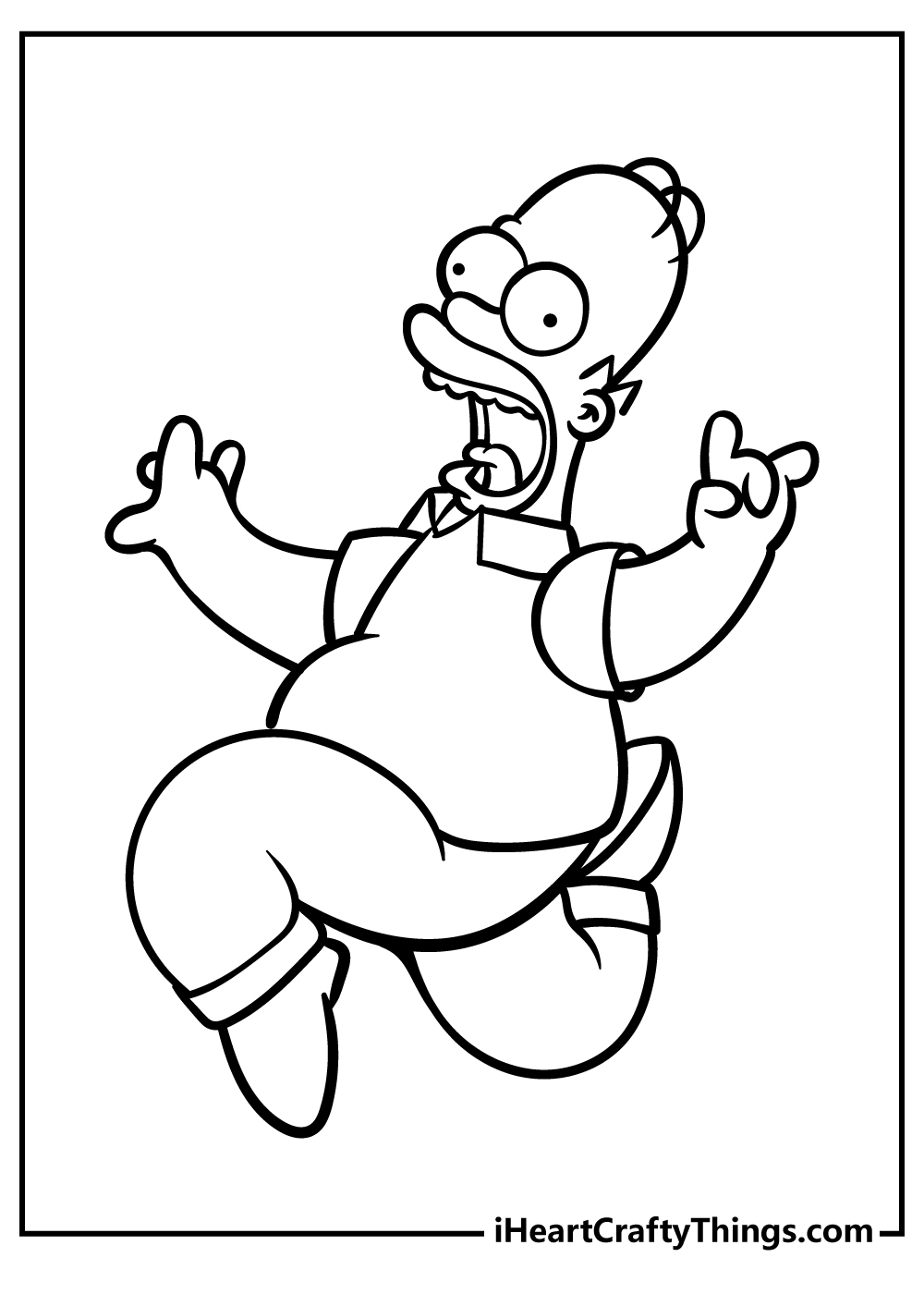 Simpsons coloring pages free printables