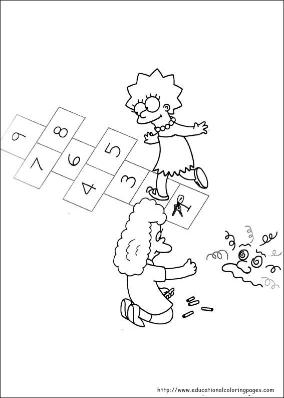 Simpsons coloring pages