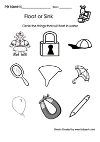 Activity sheet to circle that objectprintable activity sheetsactivity sheets for children