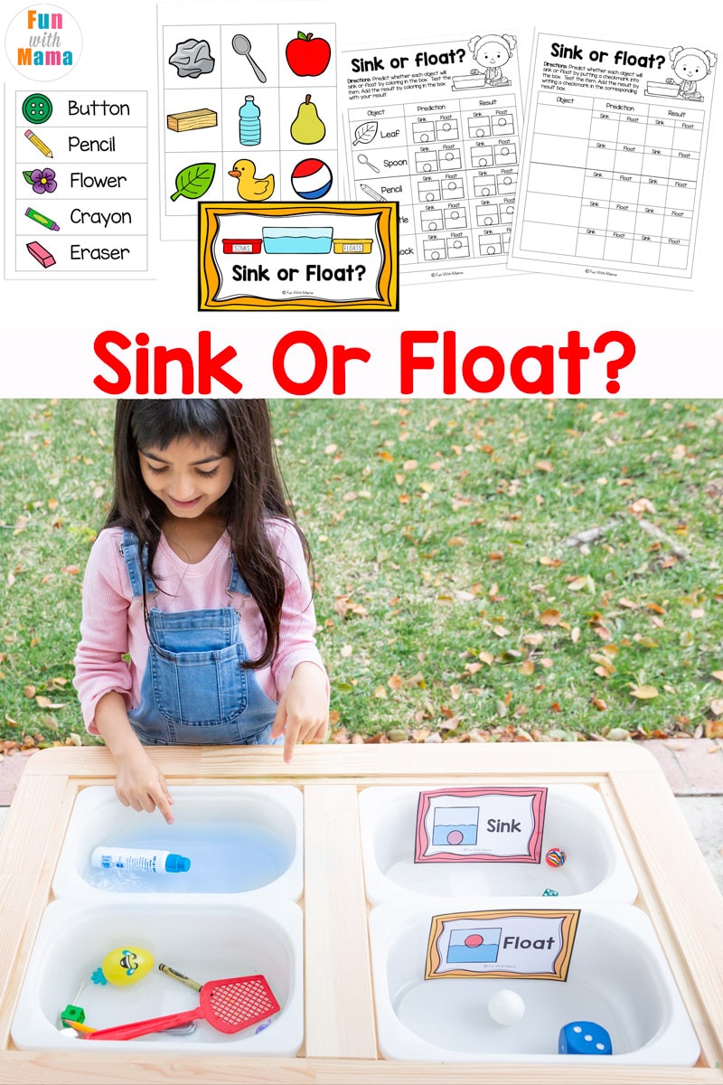 Sink or float experiment worksheet