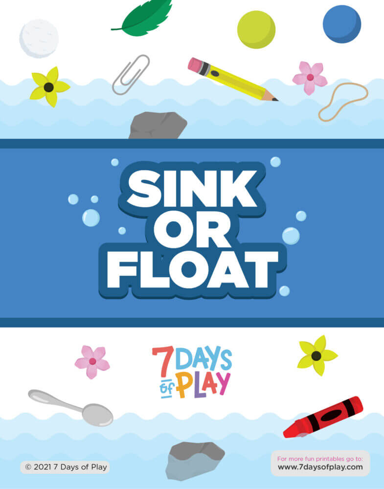 Sink or float experiment chart